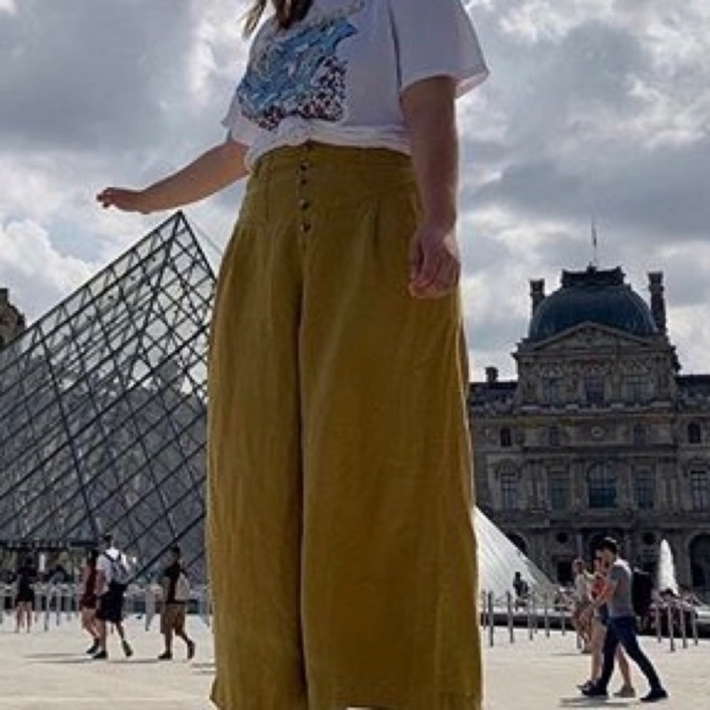 Anthropologie white Seaside Wide-Leg Pants